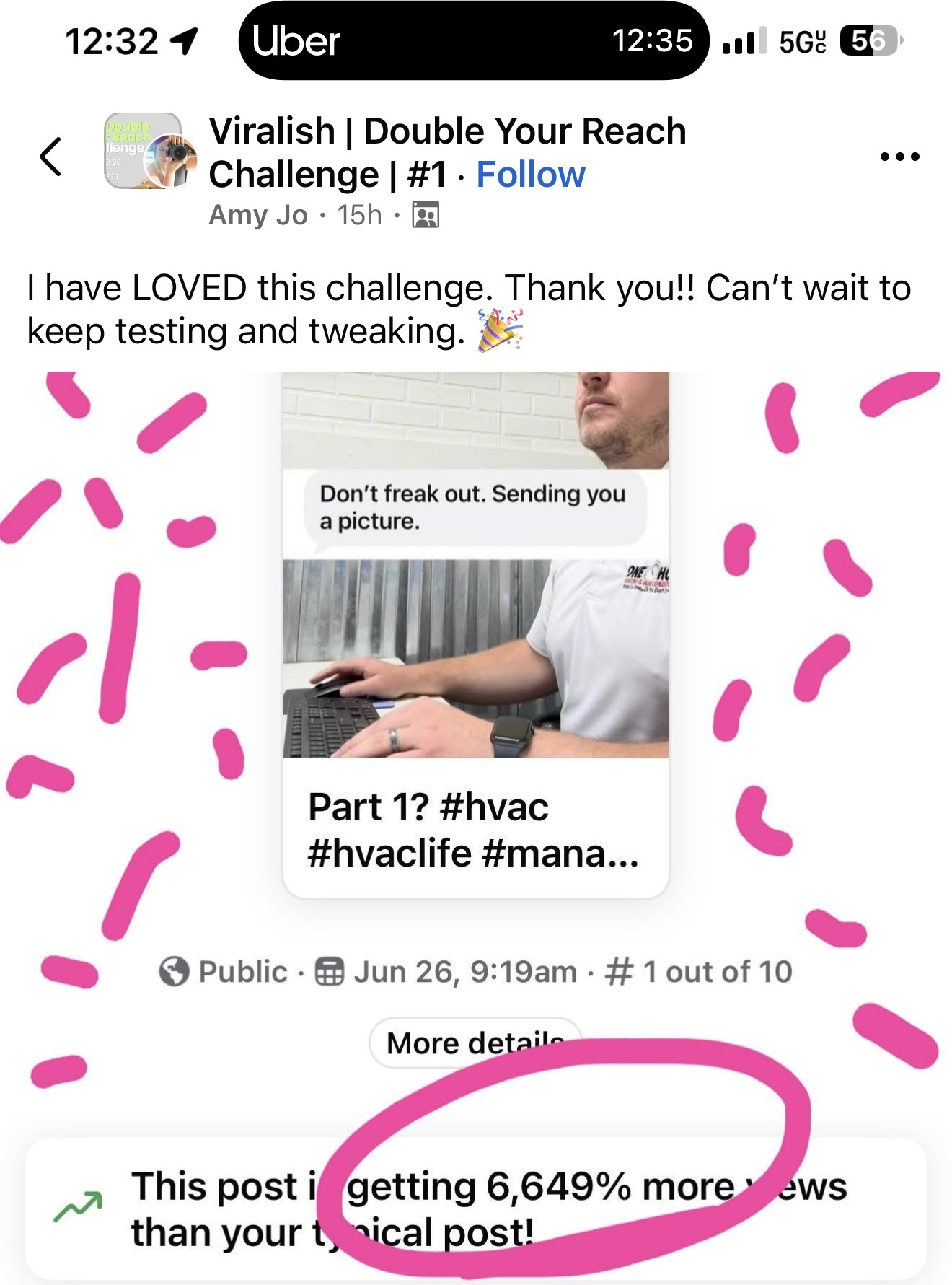 This post is getting 6,649% more views than typical