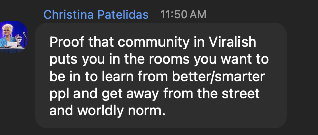 Christina Patelidas: puts you in the rooms you want to be in