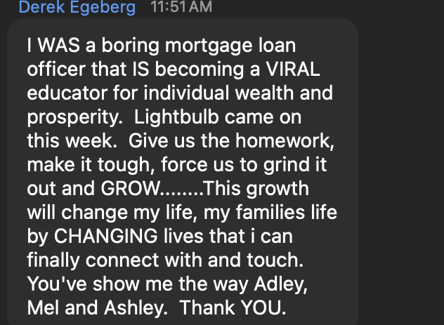 Derek Egeberg: I was a boring mortgage officer that is becoming a viral educator